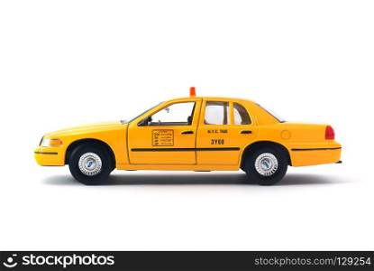 Taxi car. Isoalted object. Element of design.