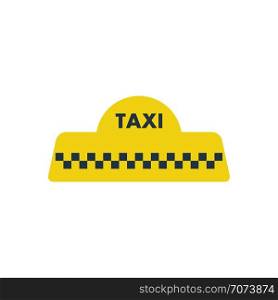 Taxi roof icon. Flat color design. Vector illustration.