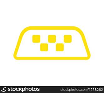 Taxi service. Yellow taxi icon isolated vector sign symbol. Taxi service. Yellow taxi icon isolated vector sign