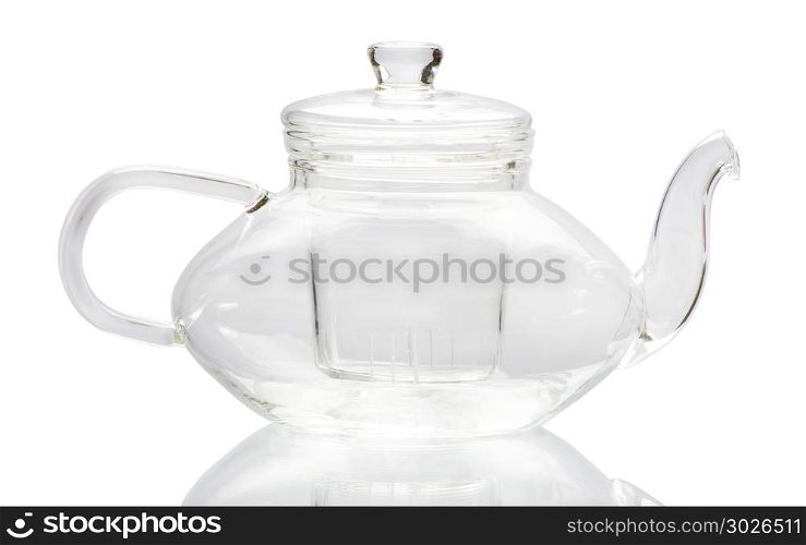 Tea being poured into glass