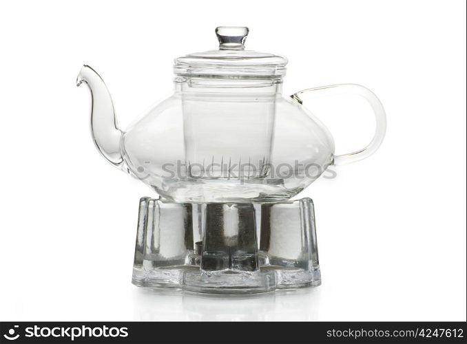 Tea being poured into glass