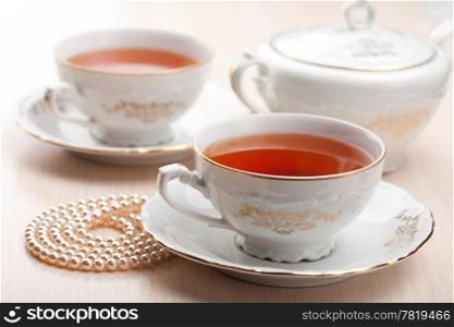 tea in elegant cups
