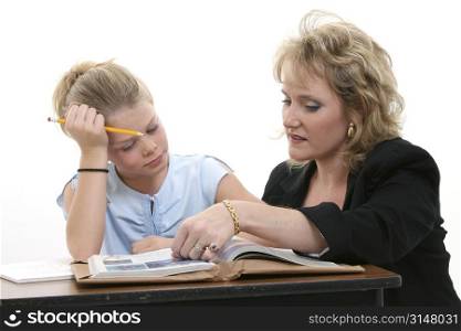 Teacher Helping Student One on One.