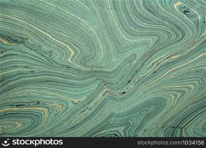teal marbled paper made from recycled jute fiber, abstract background