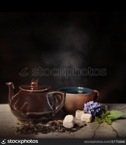 Teapot And Cup Of Tea