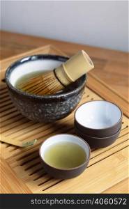 teapot tea set wooden tray