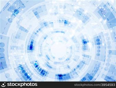 Tech blue gear drawing background. Tech blue gear drawing abstract background
