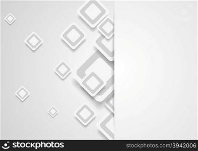 Tech corporate paper background with squares