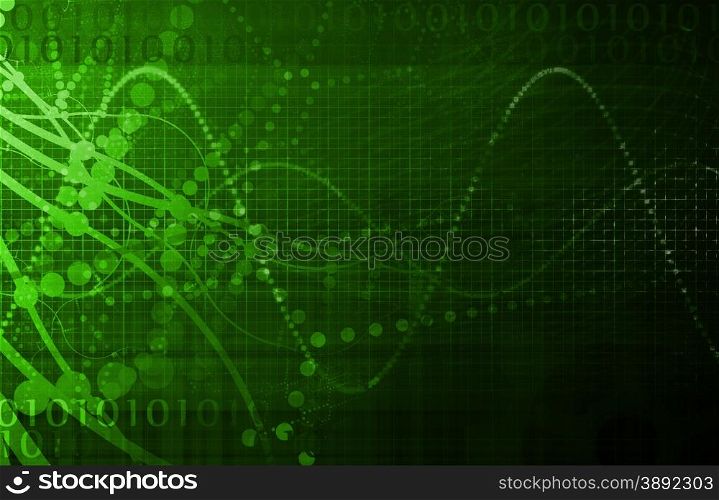 Tech Digital Data Transfer Network as Abstract