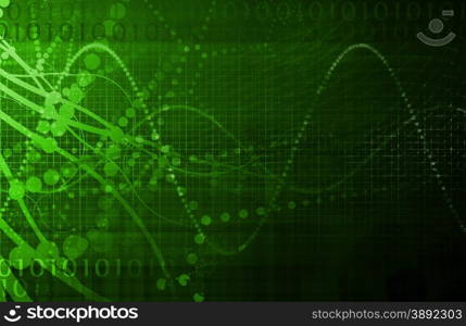 Tech Digital Data Transfer Network as Abstract