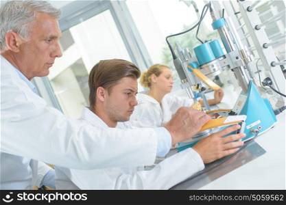 technicians in laboratory