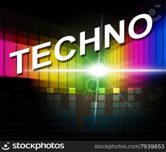 Techno Music Representing Disco Dancing And Acoustic