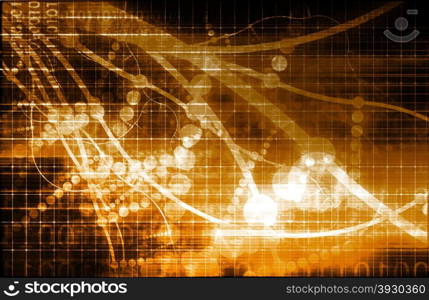 Techno Organic Alien Technology Abstract Background Art. Business Development