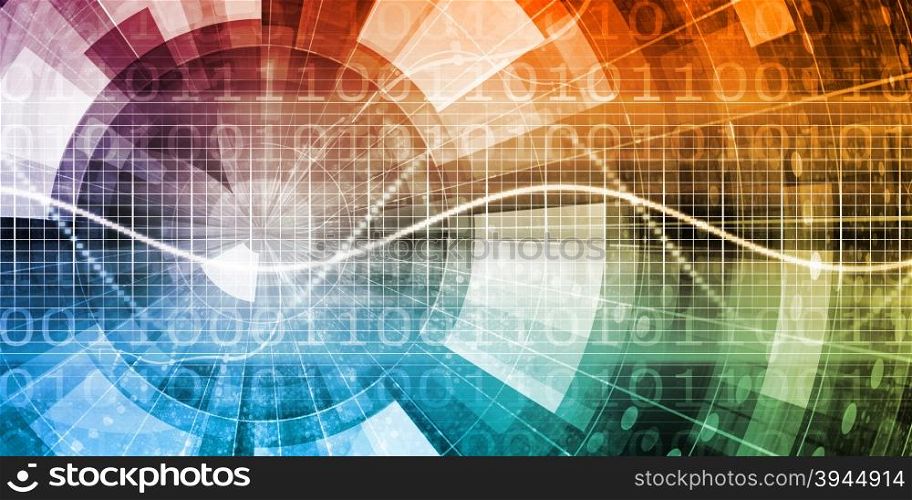 Technology Abstract as a Concept Background Art. Diagnostic Science
