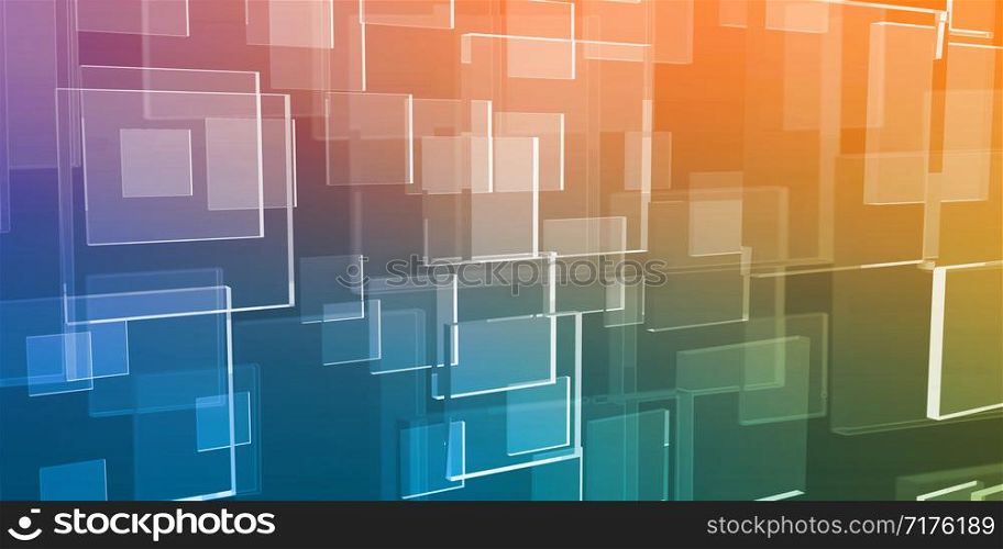 Technology Abstract as a Concept Background Art. Technology Abstract
