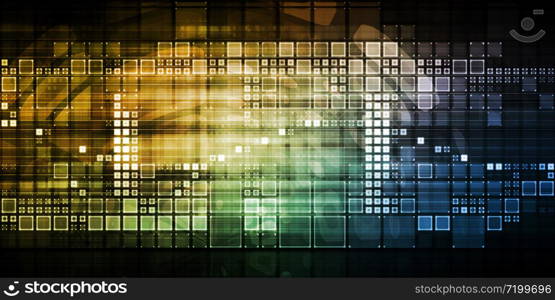 Technology Abstract as a Concept Background Art. Technology Abstract