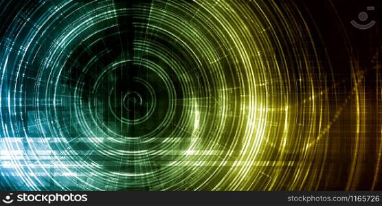 Technology Abstract Background with Dark Futuristic Concept. Technology Abstract