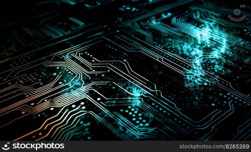 Technology background Abstract Technology Network Background Illustration Futuristic point wave.