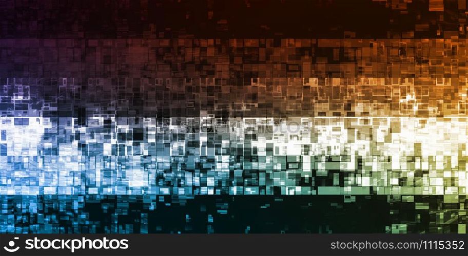 Technology Background as a Digital Abstract Art. Technology Background