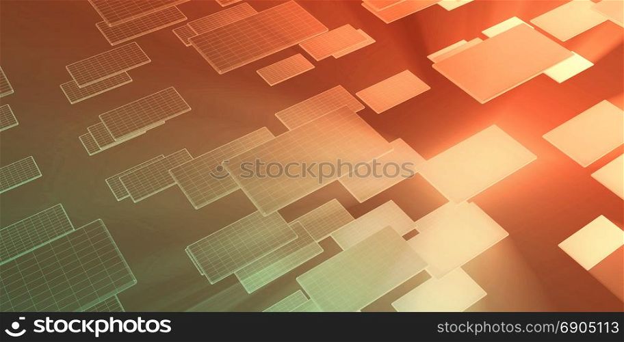 Technology Company Background with Digital Futuristic Abstract. Technology Company Background