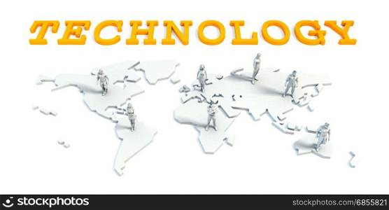Technology Concept with a Global Business Team. Technology Concept with Business Team