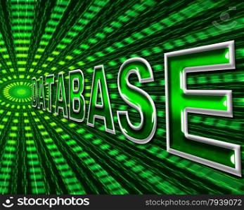 Technology Databases Meaning Hi-Tech Megabyte And Facts