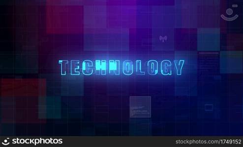Technology digital data futuristic abstract background