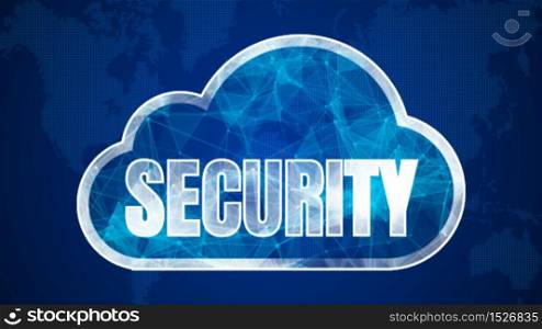 Technology Network and Data Connection, Secure Data Network Digital Cloud Computing, Cyber Security Concept