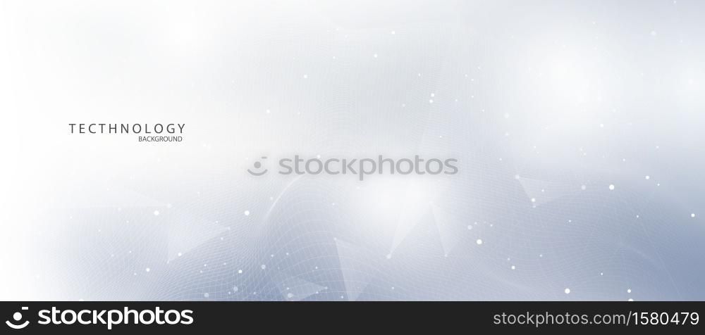 technology Particle Mist network Cyber security Vector illustration.