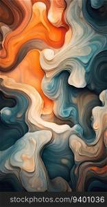 Tectonic Abstract Swirls Background, Harmonious Triadic Sorbet Palette, Modern Minimalism. Generative ai. High quality illustration. Tectonic Abstract Swirls Background, Harmonious Triadic Sorbet Palette, Modern Minimalism. Generative ai