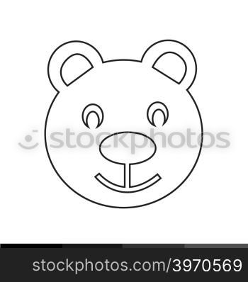 teddy bear icon illustration design