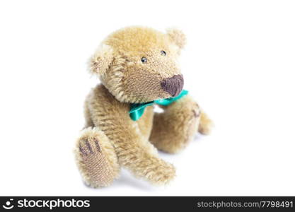 Teddy Bear with bow isolated on white