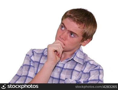 Teen boy body language expressions - Thinking Considering