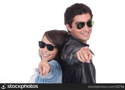 Teen with sunglasses