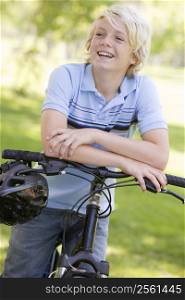 Teenage Boy On Bicycle