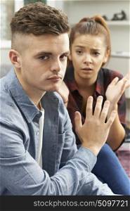 Teenage Couple Having Relationship Difficulties