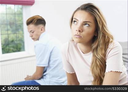 Teenage Couple Having Relationship Difficulties