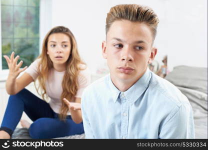 Teenage Couple Having Relationship Difficulties