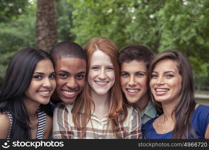 Teenage friends spending time together