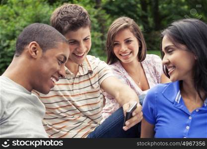 Teenage friends spending time together
