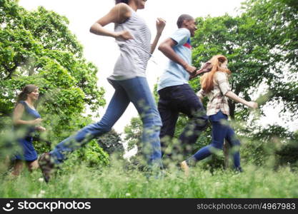 Teenage friends spending time together