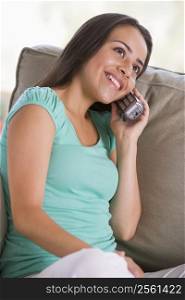 Teenage Girl Chatting On Telephone