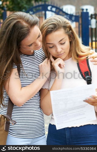 Teenage Girl Consoles Friend Over Bad Exam Result