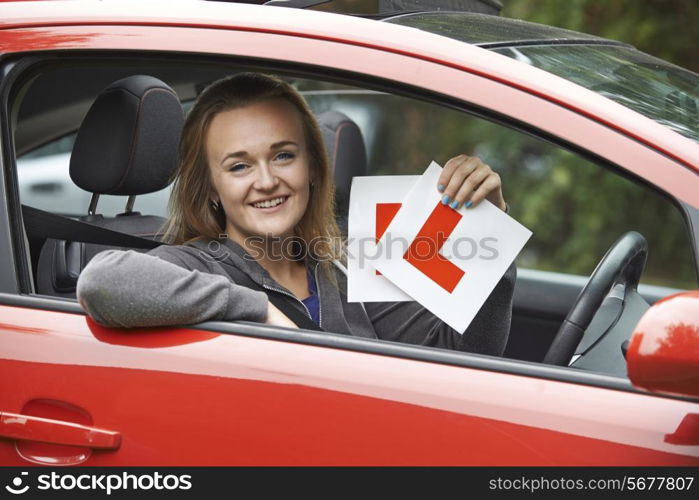 Teenage Girl Passing Driving Exam