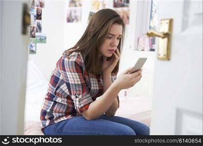 Teenage Girl Victim Of Bullying By Text Message