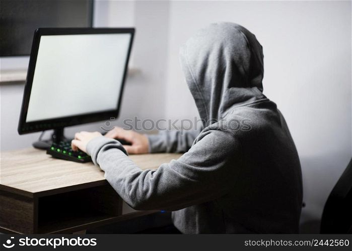 teenager boy playing computer 2