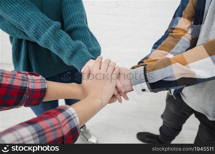 teenager hands together. High resolution photo. teenager hands together. High quality photo