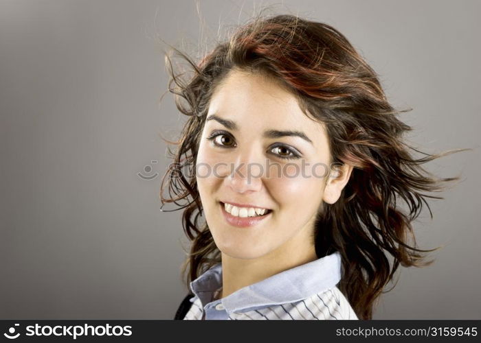 Teenager in a studio