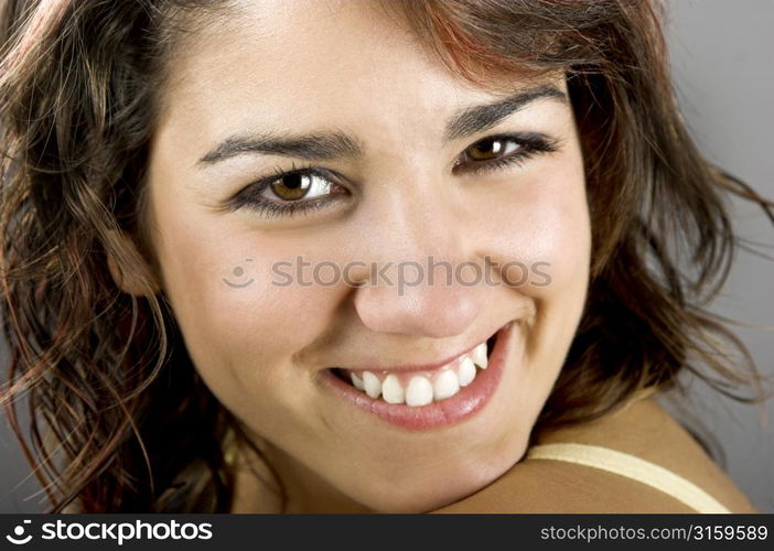 Teenager in a studio