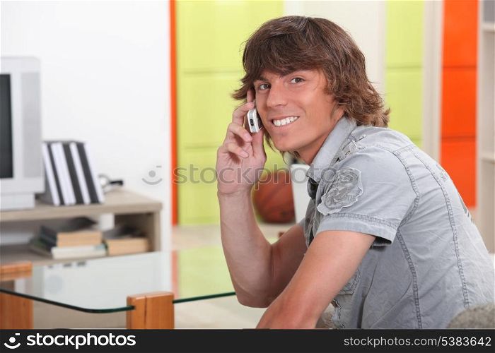teenager talking on the phone
